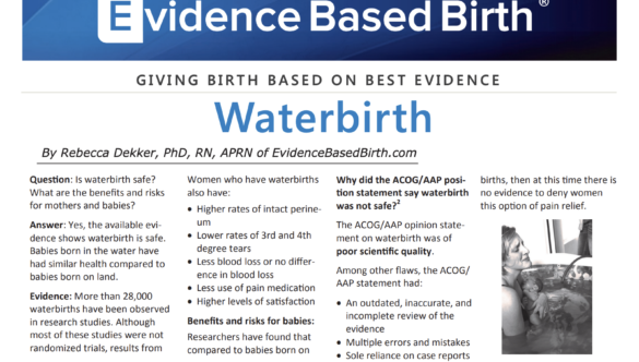 Evidence Based Waterbirth