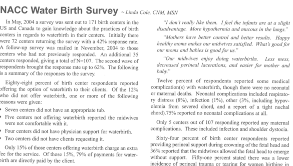 AABC Waterbirth Study